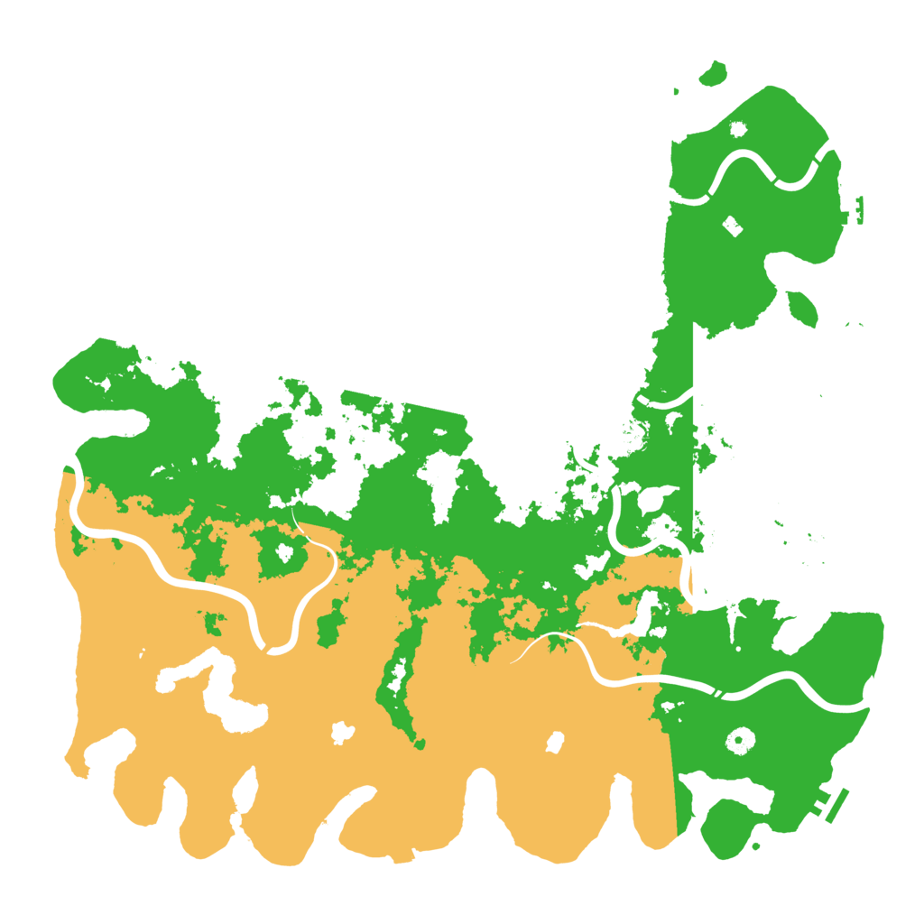 Biome Rust Map: Procedural Map, Size: 5000, Seed: 20230703