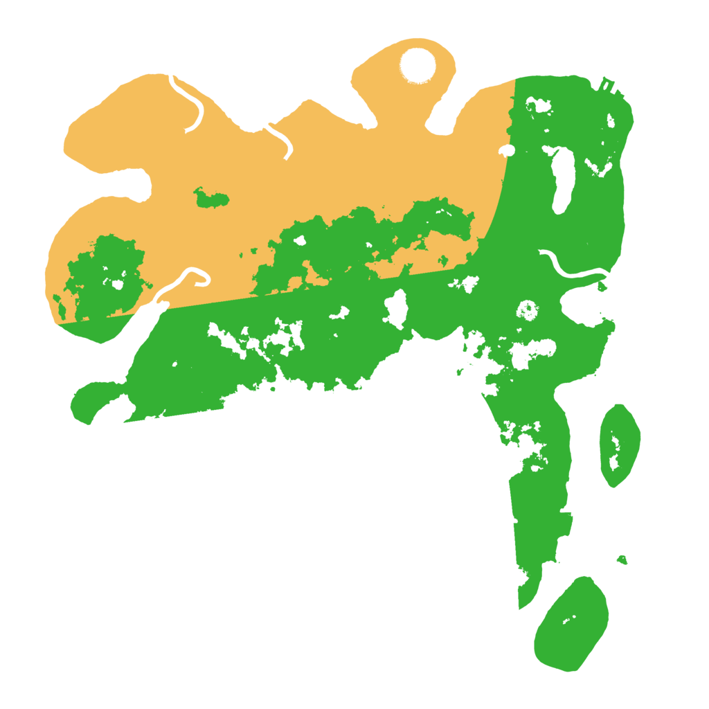 Biome Rust Map: Procedural Map, Size: 3500, Seed: 377453209