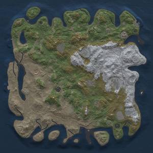 Thumbnail Rust Map: Procedural Map, Size: 4500, Seed: 936937896, 19 Monuments