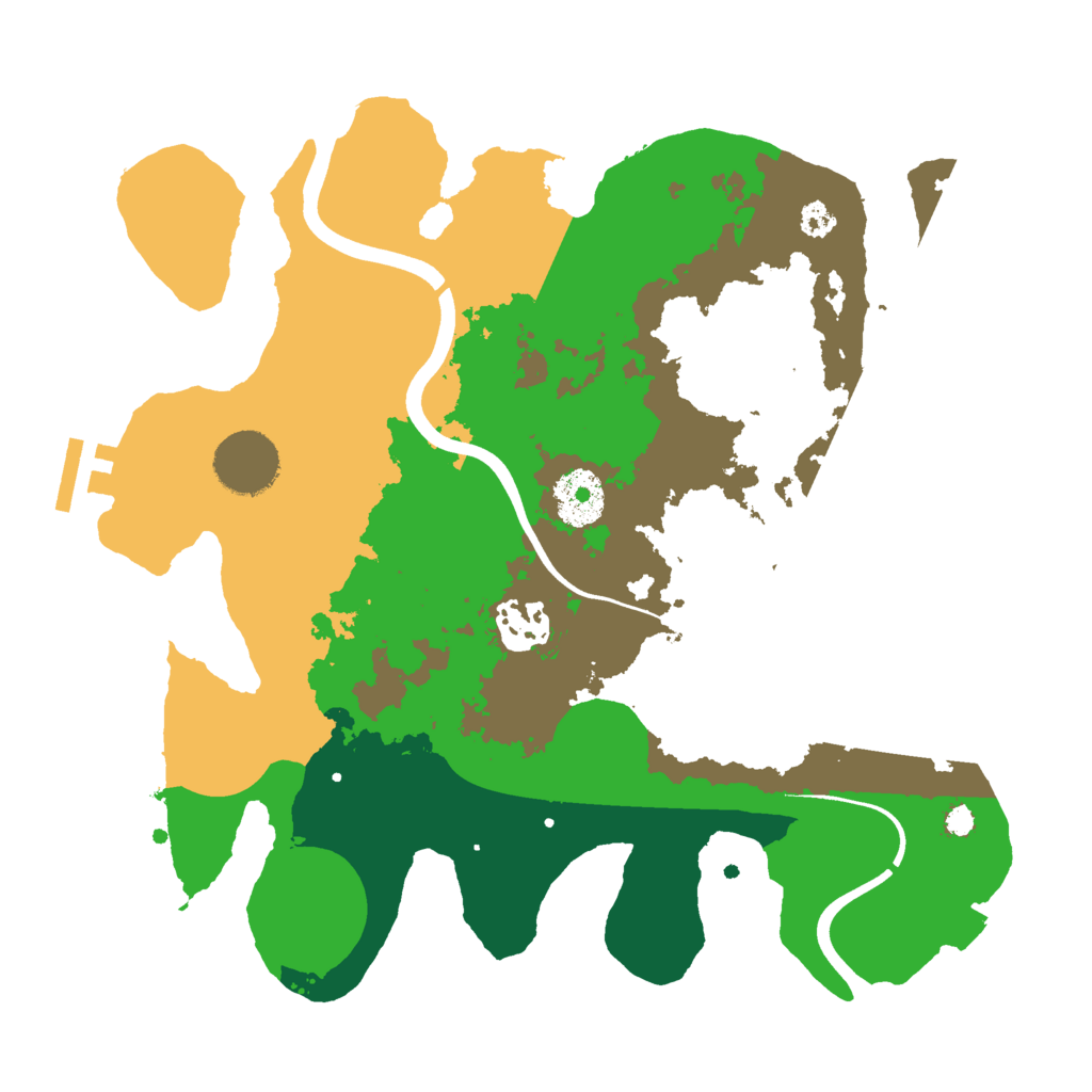 Biome Rust Map: Procedural Map, Size: 3000, Seed: 1877596881
