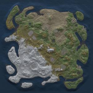 Thumbnail Rust Map: Procedural Map, Size: 4250, Seed: 975, 18 Monuments