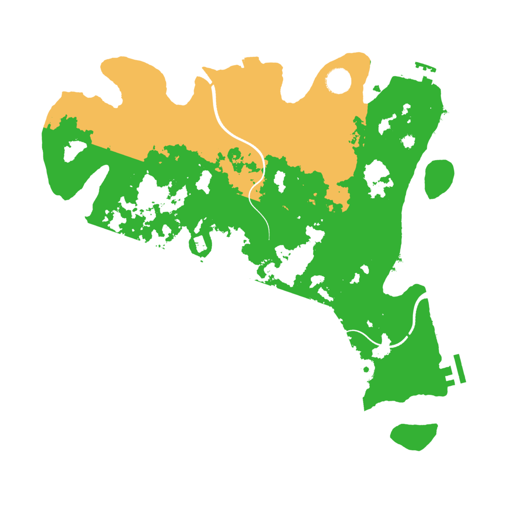 Biome Rust Map: Procedural Map, Size: 3500, Seed: 1456488741