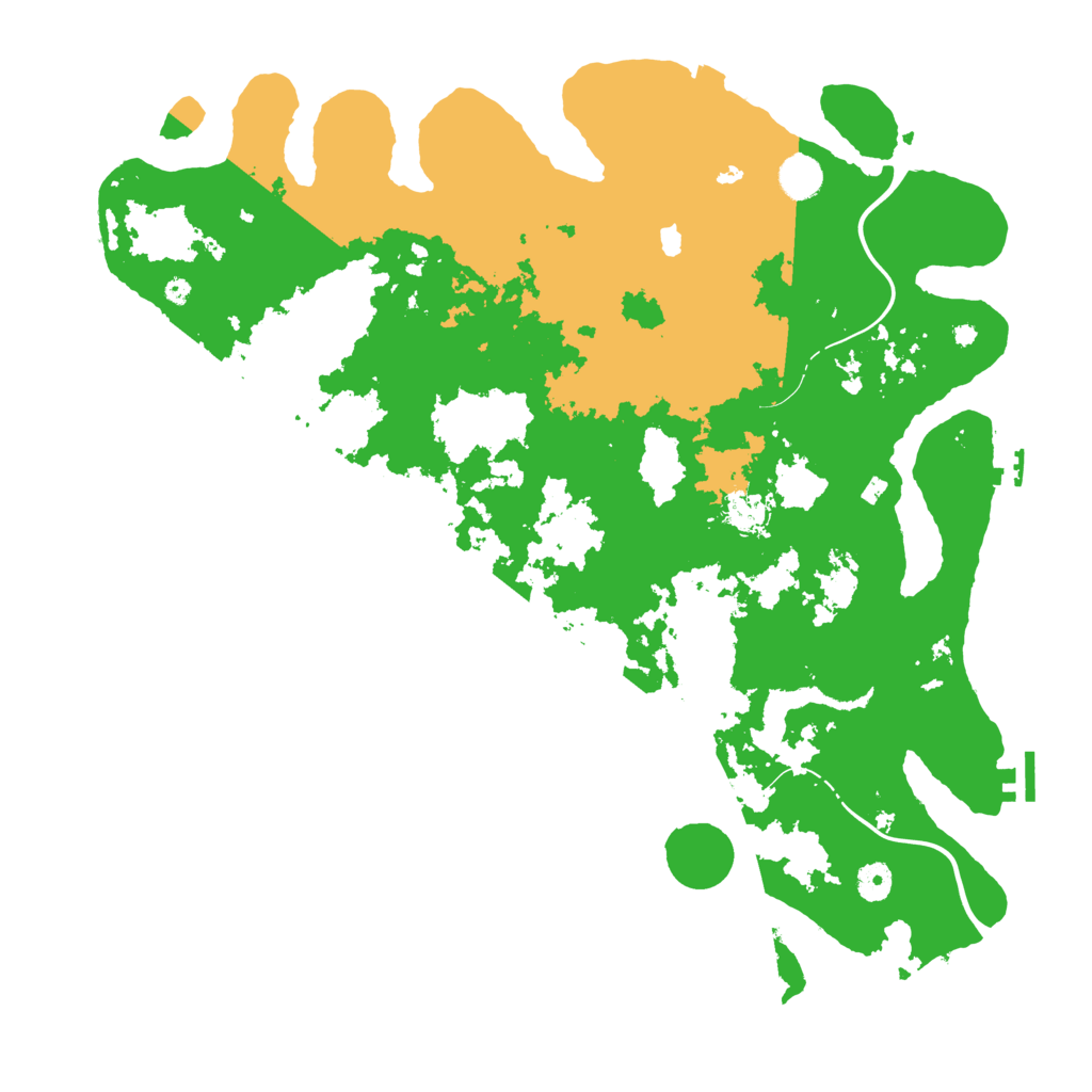 Biome Rust Map: Procedural Map, Size: 4400, Seed: 19049567
