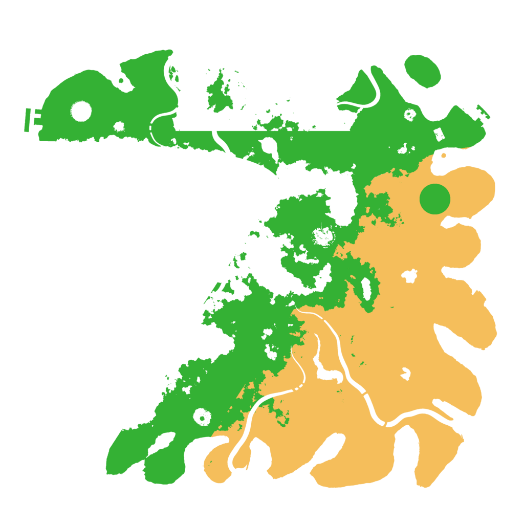Biome Rust Map: Procedural Map, Size: 4500, Seed: 554250489