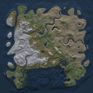 Thumbnail Rust Map: Procedural Map, Size: 5000, Seed: 959845880, 17 Monuments