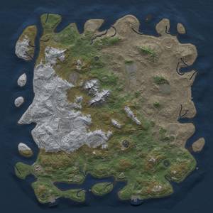 Thumbnail Rust Map: Procedural Map, Size: 5000, Seed: 959845880, 19 Monuments