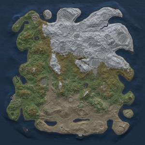 Thumbnail Rust Map: Procedural Map, Size: 4500, Seed: 1339606300, 19 Monuments