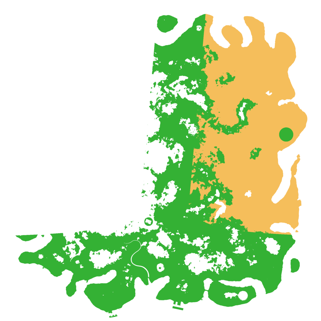 Biome Rust Map: Procedural Map, Size: 6000, Seed: 2141567