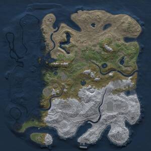Thumbnail Rust Map: Procedural Map, Size: 4250, Seed: 426587260, 13 Monuments