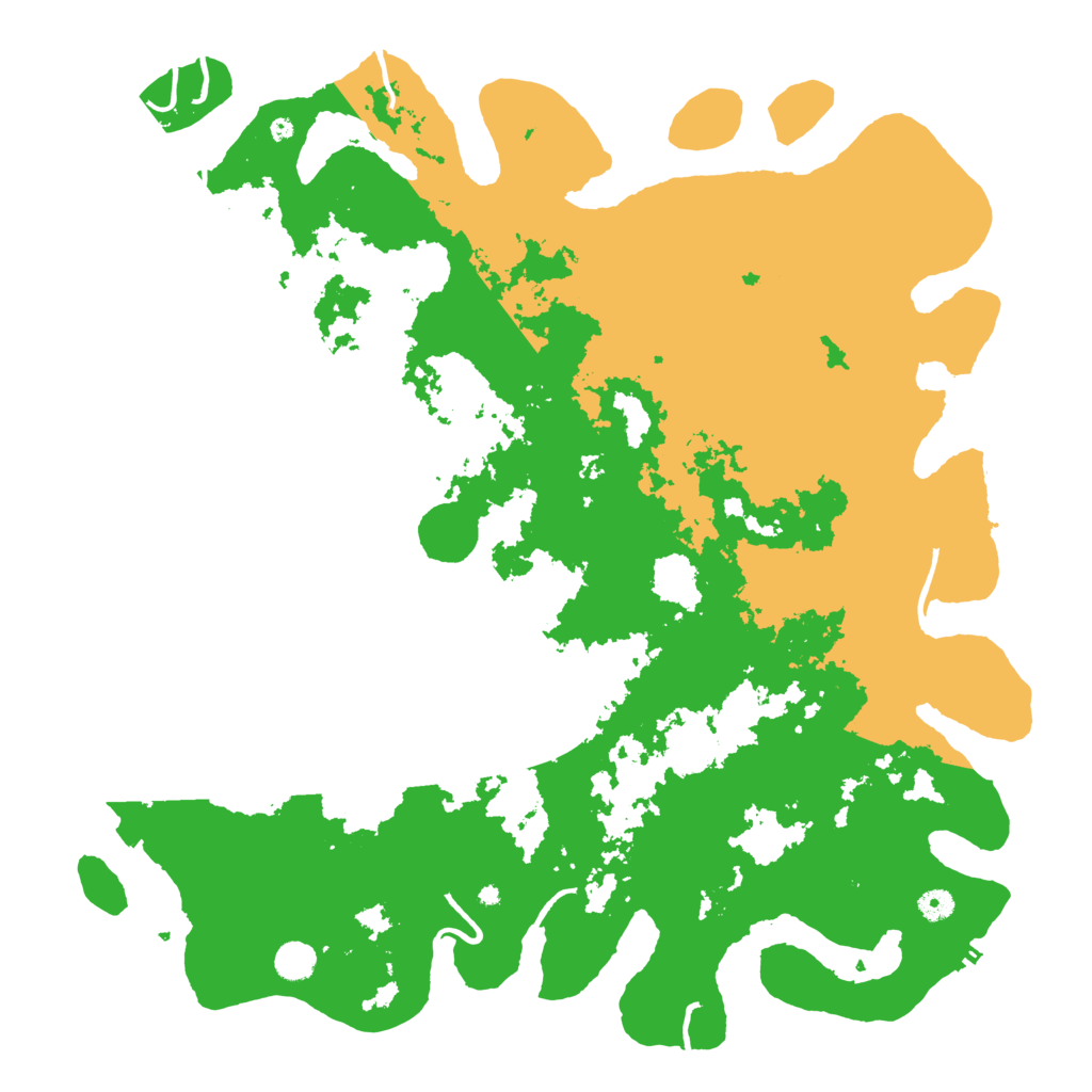 Biome Rust Map: Procedural Map, Size: 4900, Seed: 12671