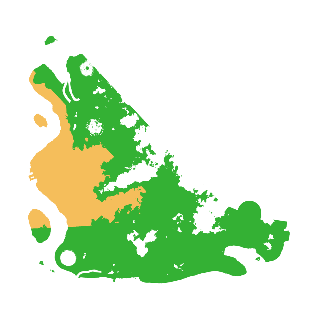 Biome Rust Map: Procedural Map, Size: 3500, Seed: 379618688