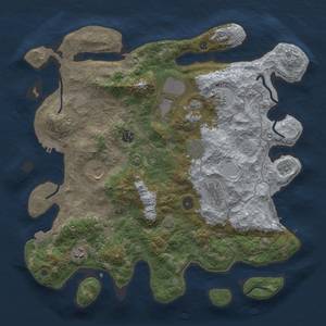 Thumbnail Rust Map: Procedural Map, Size: 4000, Seed: 41279, 16 Monuments