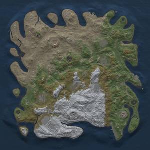 Thumbnail Rust Map: Procedural Map, Size: 4250, Seed: 304736094, 19 Monuments