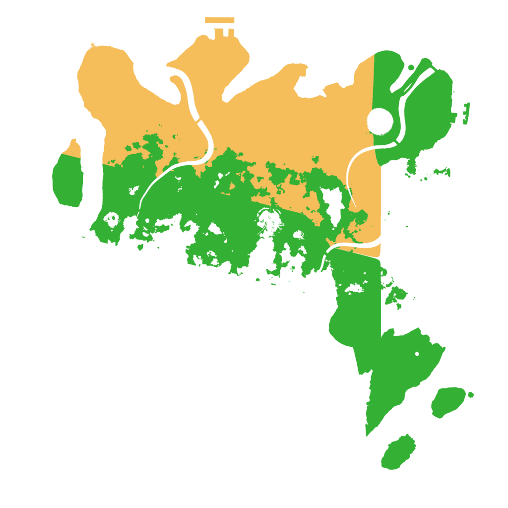 Biome Rust Map: Procedural Map, Size: 3500, Seed: 1793732051