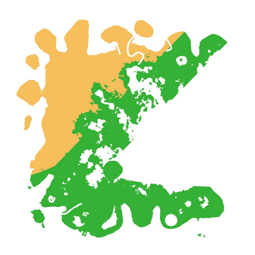 Biome Rust Map: Procedural Map, Size: 3700, Seed: 1754205202