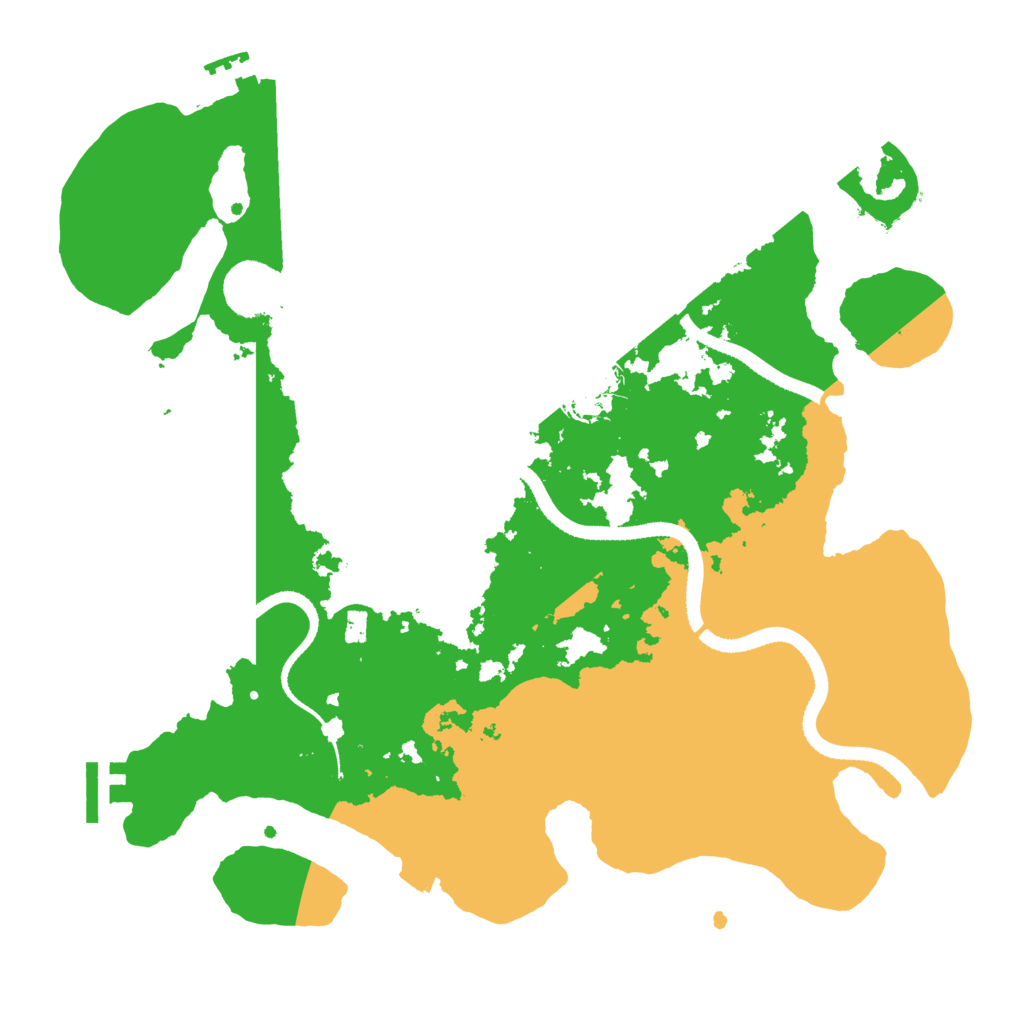 Biome Rust Map: Procedural Map, Size: 3400, Seed: 1997927073