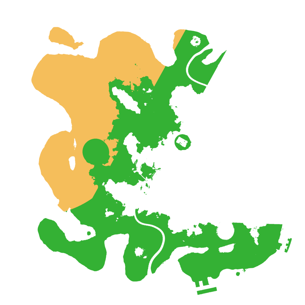 Biome Rust Map: Procedural Map, Size: 3100, Seed: 510866