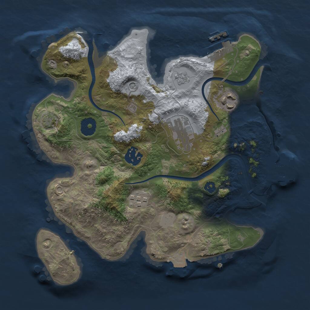 Rust Map: Procedural Map, Size: 2700, Seed: 900521876, 10 Monuments