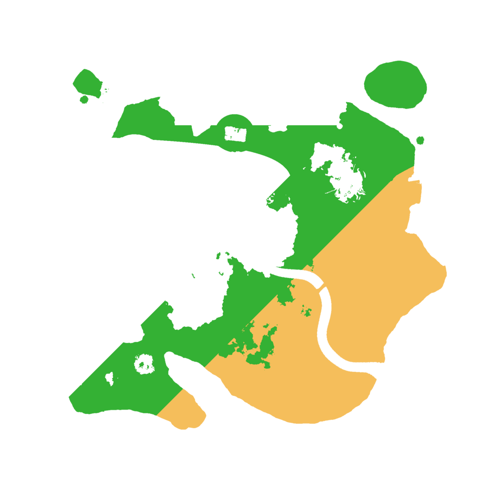 Biome Rust Map: Procedural Map, Size: 2500, Seed: 614372