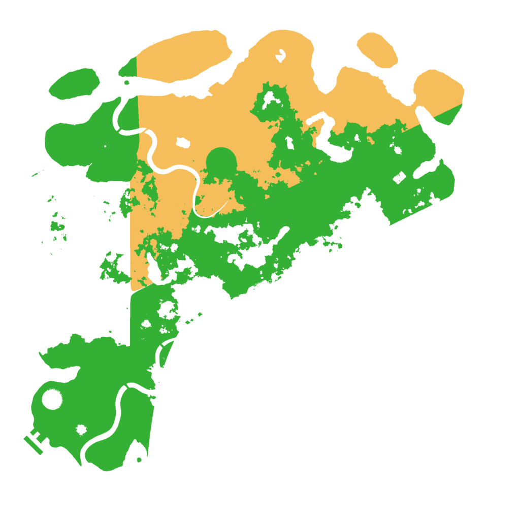 Biome Rust Map: Procedural Map, Size: 4500, Seed: 1335567