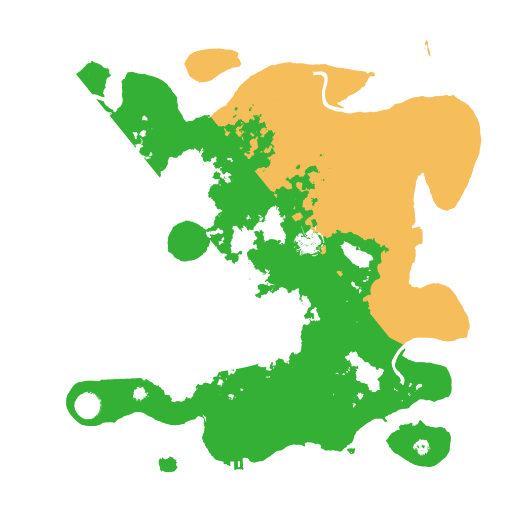 Biome Rust Map: Procedural Map, Size: 3500, Seed: 7395827