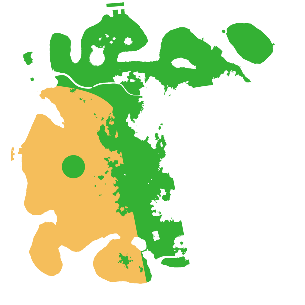 Biome Rust Map: Procedural Map, Size: 3500, Seed: 2080161745
