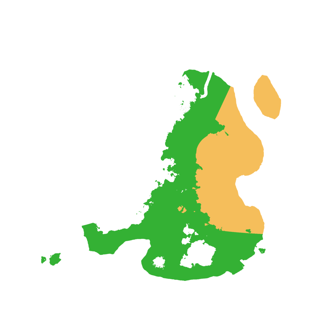 Biome Rust Map: Procedural Map, Size: 2500, Seed: 917466718
