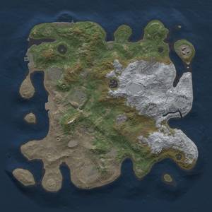 Thumbnail Rust Map: Procedural Map, Size: 3400, Seed: 2089454964, 16 Monuments