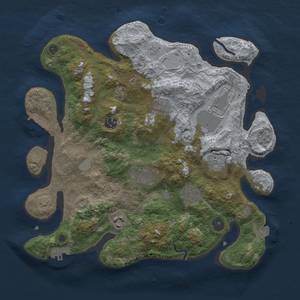 Thumbnail Rust Map: Procedural Map, Size: 3500, Seed: 1579750190, 16 Monuments