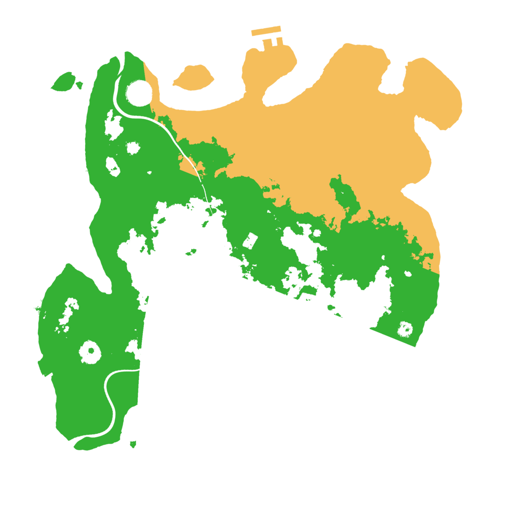 Biome Rust Map: Procedural Map, Size: 3500, Seed: 1333750547