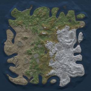 Thumbnail Rust Map: Procedural Map, Size: 4500, Seed: 275357369, 19 Monuments