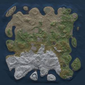 Thumbnail Rust Map: Procedural Map, Size: 4250, Seed: 1014977664, 19 Monuments