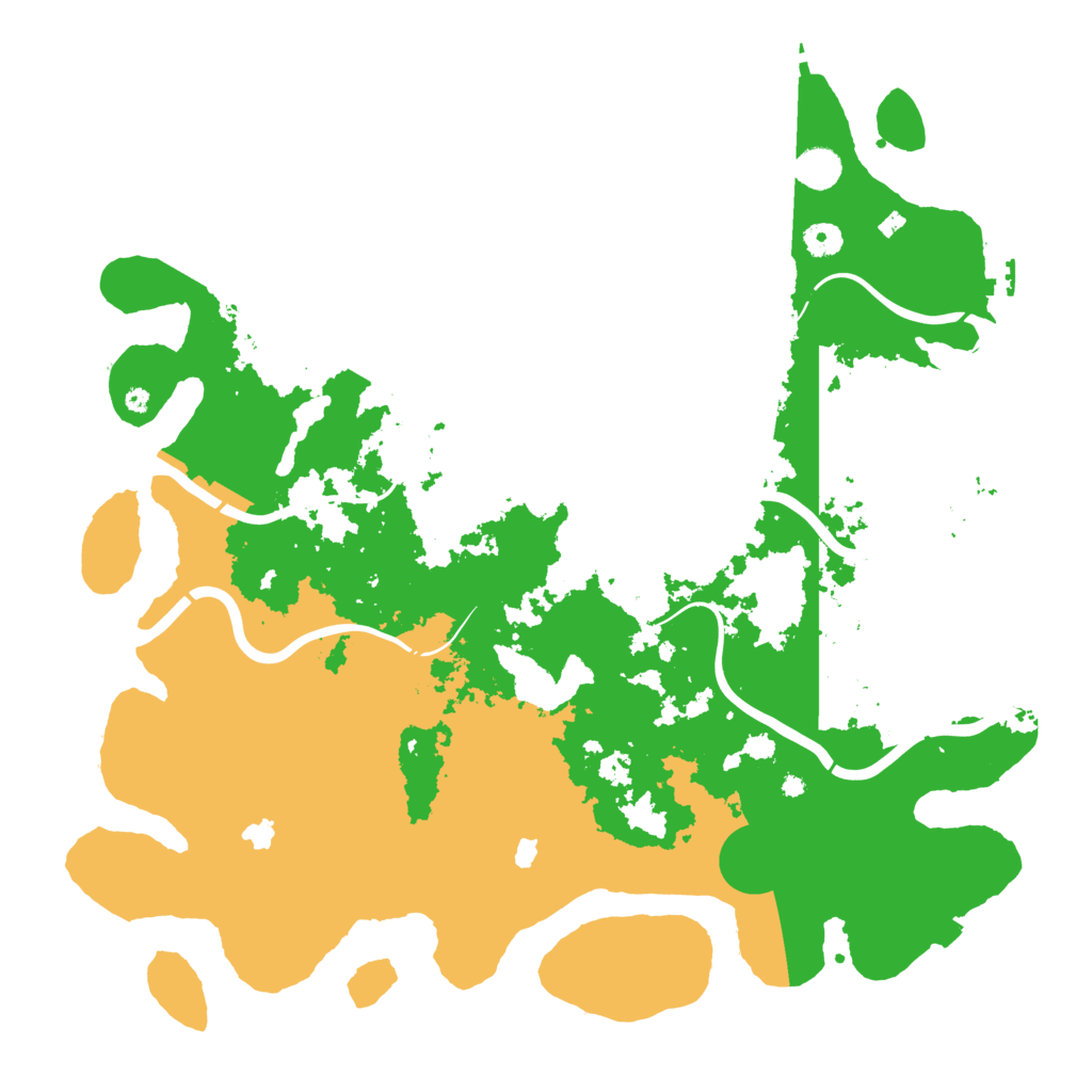 Biome Rust Map: Procedural Map, Size: 4500, Seed: 1825