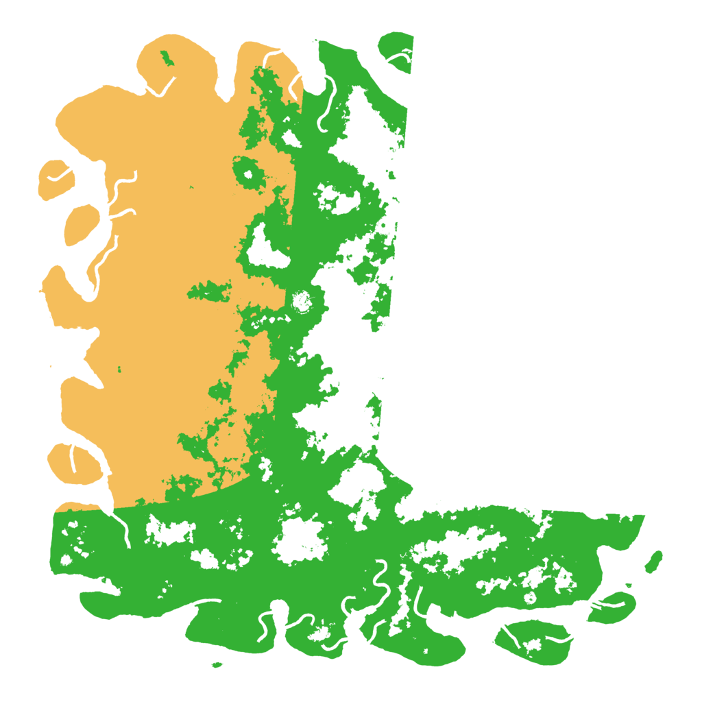 Biome Rust Map: Procedural Map, Size: 6000, Seed: 67383