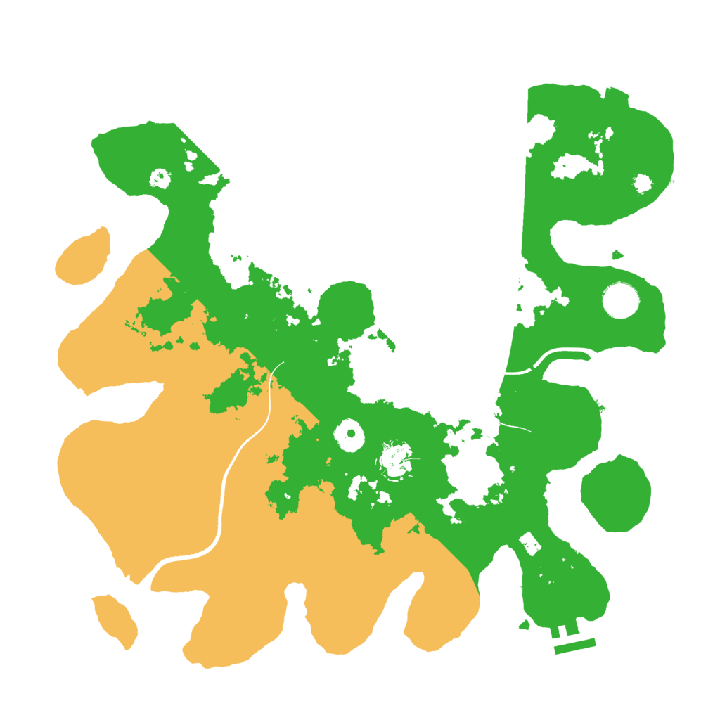 Biome Rust Map: Procedural Map, Size: 3500, Seed: 521445513