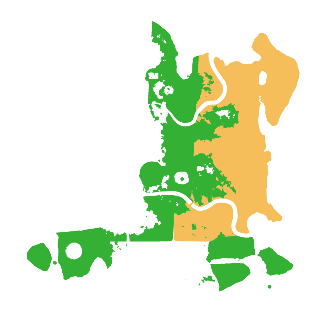 Biome Rust Map: Procedural Map, Size: 3500, Seed: 8421354