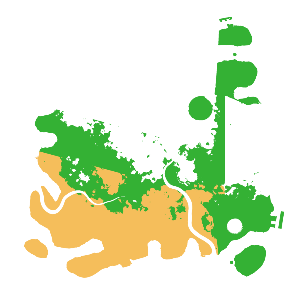 Biome Rust Map: Procedural Map, Size: 3500, Seed: 742501488