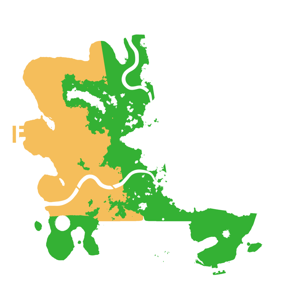 Biome Rust Map: Procedural Map, Size: 3500, Seed: 50625299
