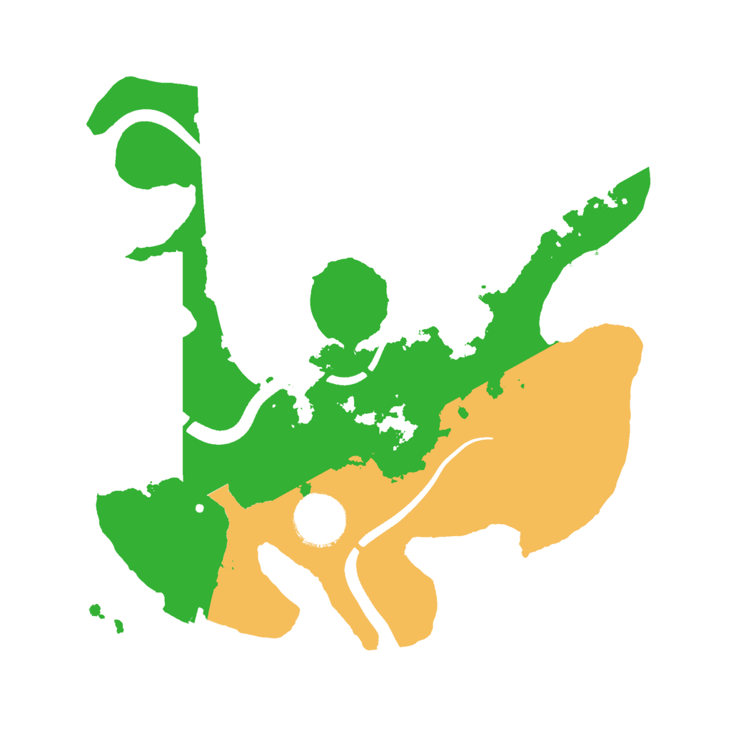 Biome Rust Map: Procedural Map, Size: 2500, Seed: 583078360