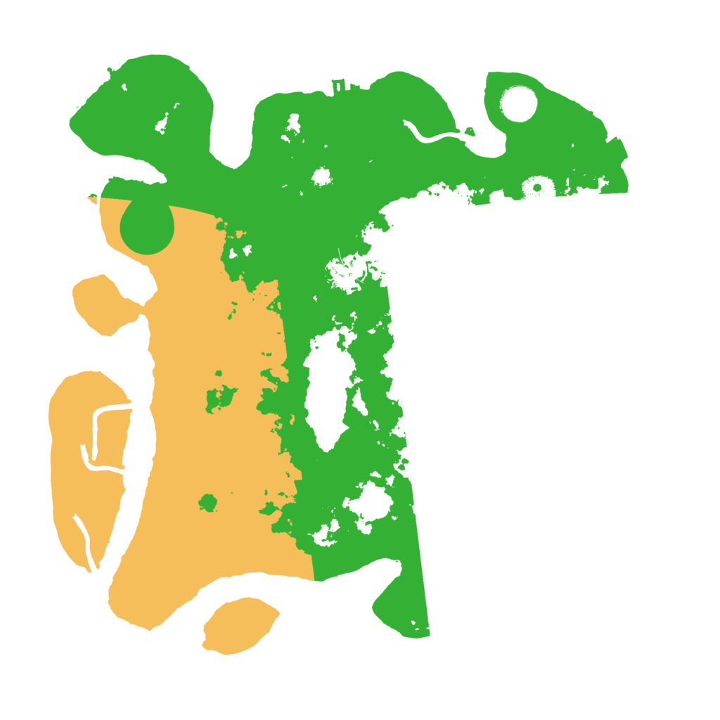 Biome Rust Map: Procedural Map, Size: 3500, Seed: 334375851