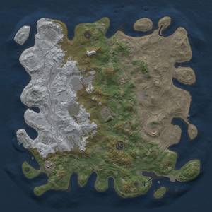 Thumbnail Rust Map: Procedural Map, Size: 4250, Seed: 1818113901, 19 Monuments