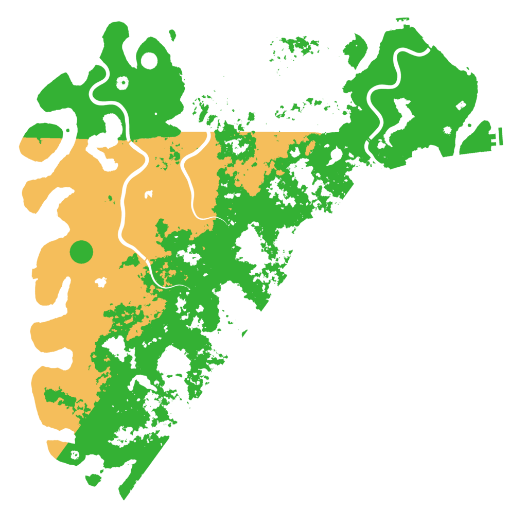 Biome Rust Map: Procedural Map, Size: 6000, Seed: 781217