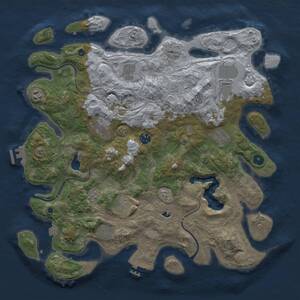 Thumbnail Rust Map: Procedural Map, Size: 4250, Seed: 1171002123, 15 Monuments