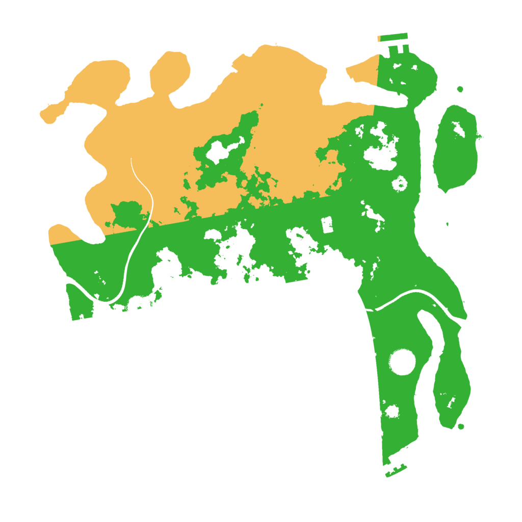 Biome Rust Map: Procedural Map, Size: 3500, Seed: 1799357436