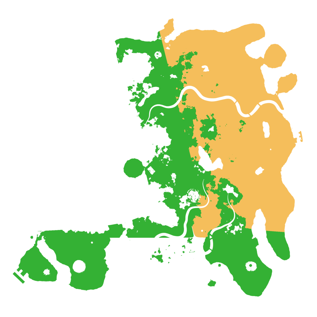 Biome Rust Map: Procedural Map, Size: 4500, Seed: 574339450