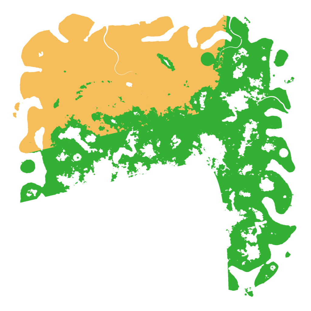Biome Rust Map: Procedural Map, Size: 6000, Seed: 3090