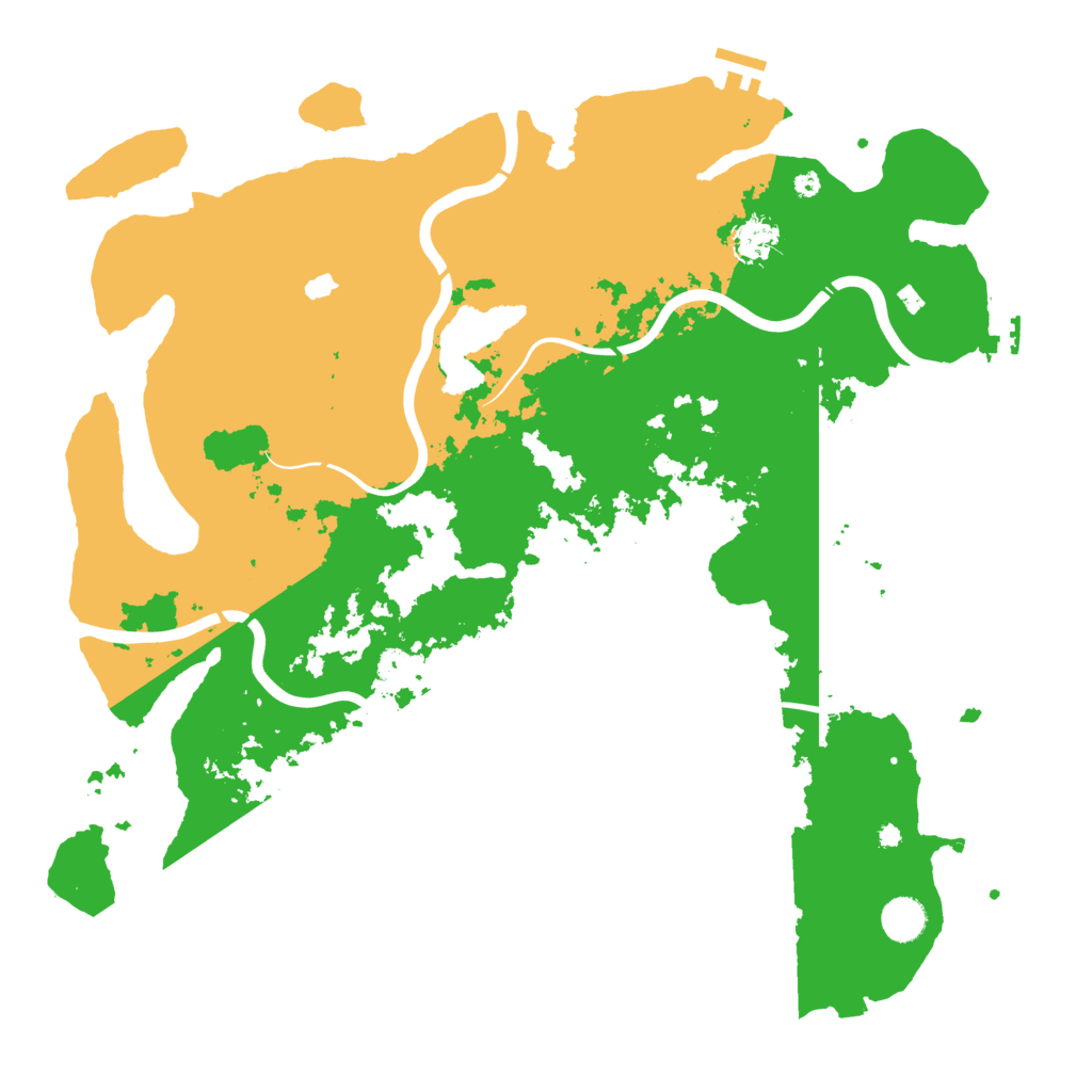 Biome Rust Map: Procedural Map, Size: 4300, Seed: 55418753