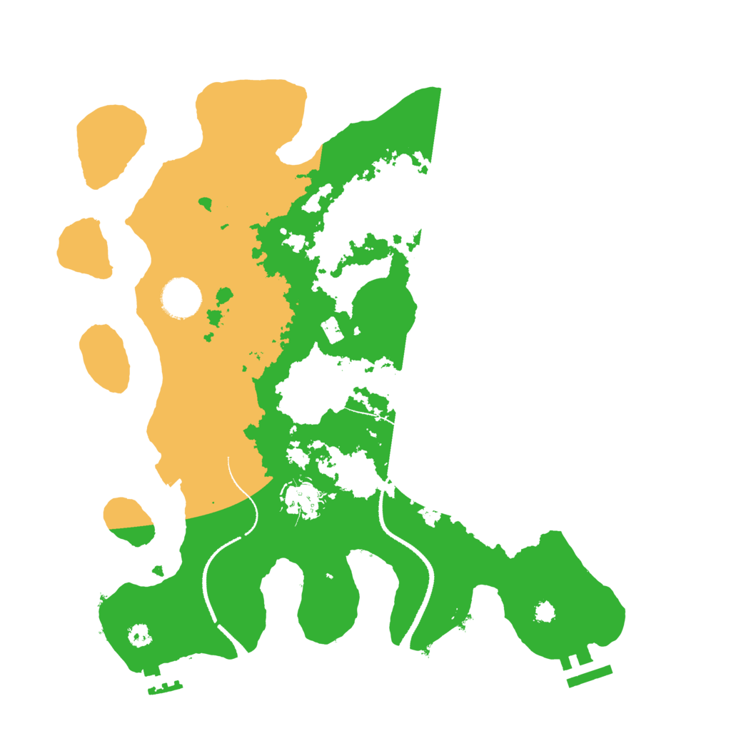 Biome Rust Map: Procedural Map, Size: 3200, Seed: 19962602