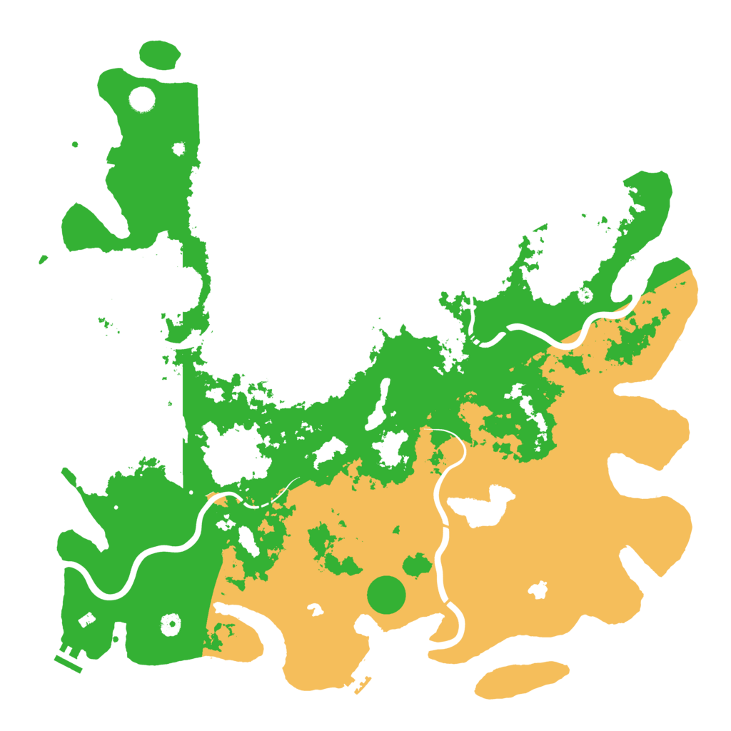 Biome Rust Map: Procedural Map, Size: 5000, Seed: 10998001