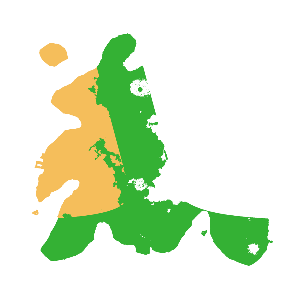Biome Rust Map: Procedural Map, Size: 2500, Seed: 5858